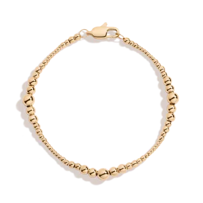 Aurate New York Graduated Ball Chain Bracelet In Gold