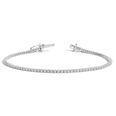 Aurate New York Half Carat Lab Grown Diamond Tennis Bracelet In Gray