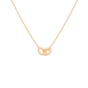 Aurate New York Heart Connection Necklace In Yellow