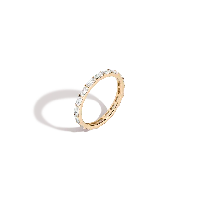 Aurate New York Horizontal Baguette Lab Grown Diamond Eternity Ring In Yellow