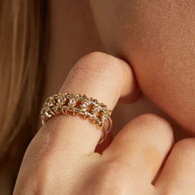 Aurate New York Kinetic Estate Two-tone Ring In Multi