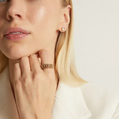 Aurate New York Kinetic Two-tone Ring In Multi