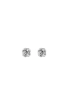 Aurate New York Silver Knot Stud Earrings In Metallic