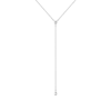 Aurate New York Lab Grown Diamond Bezel Lariat In Rose