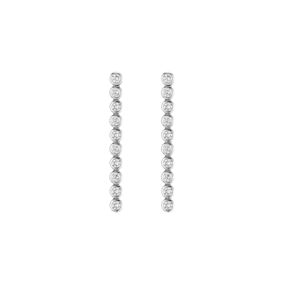 Aurate New York Lab Grown Diamond Bezel Tennis Earrings In Rose