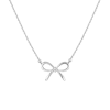 Aurate New York Lab Grown Diamond Bow Necklace In White