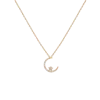 Aurate New York Lab Grown Diamond Crescent Moon And Star Necklace In Gold