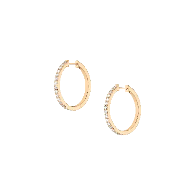 Aurate New York Lab Grown Diamond Hoop Earrings In Rose