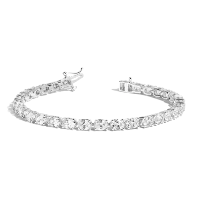 Aurate New York Lab Grown Diamond Oval Tennis Bracelet In Yellow