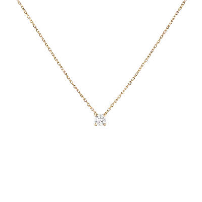 Aurate New York Lab Grown Diamond Solitaire Necklace In White