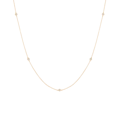 Aurate New York Lab Grown Diamond Station Necklace In Yellow