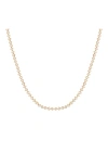 Aurate New York Lab Grown Diamond Tennis Choker Necklace In Yellow