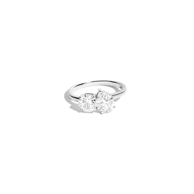 Aurate New York Lab Grown Diamond Toi Et Moi Ring In White