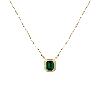 Aurate New York Lab Grown Emerald Heirloom Necklace In Rose