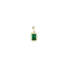 Aurate New York Lab Grown Emerald Heirloom Pendant In White