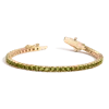Aurate New York Lab Grown Green Peridot Tennis Bracelet
