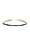 Aurate New York Lab Grown Sapphire Baguette Tennis Bracelet