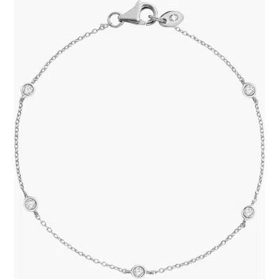 Aurate New York Lab Grown Sapphire Station Bracelet In Purple