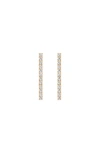 Aurate New York Lab Grown Sapphire Tennis Earrings In Yellow