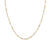 Aurate New York Lab Grown White Sapphire And Canary Mixed Shape Tennis Necklace In White