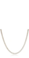 Aurate New York Lab Grown White Sapphire Double Row Tennis Necklace