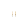 Aurate New York Lab Grown White Sapphire Drop Huggie Earrings In Yellow