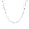 Aurate New York Lab Grown White Sapphire Horizontal Baguette Tennis Necklace In White
