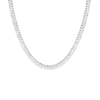Aurate New York Lab Grown White Sapphire Love Affair Tennis Necklace