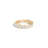 Aurate New York Lab Grown White Sapphire Mixed Shape Eternity Ring In Yellow