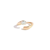 Aurate New York Lab Grown White Sapphire Pear Ellipse Ring In Gold
