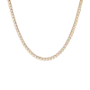 Aurate New York Lab Grown White Sapphire S Estate Tennis Choker Necklace In Yellow