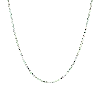 Aurate New York Lab Grown White Sapphire Tennis Necklace - 13ct In White