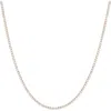 Aurate New York Lab Grown White Sapphire Tennis Necklace In Gold