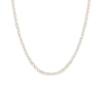 Aurate New York Lab Grown White Sapphire Trillion Tennis Necklace