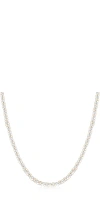 Aurate New York Lab Grown White Sapphire Trillion Tennis Necklace