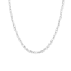 Aurate New York Lab Grown White Sapphire Trillion Tennis Necklace In Yellow
