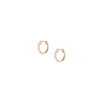 Aurate New York Lab Grown White Sapphire Vertical Baguette Huggie Earrings In Yellow
