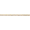Aurate New York Large Gold Curb Chain Anklet In Yellow