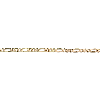 Aurate New York Large Gold Figaro Chain Anklet In Rose