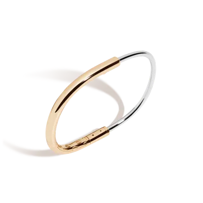 Aurate New York Latch Bracelet In Two-tone