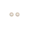 Aurate New York Marilyn Lab Grown White Sapphire Pearl Earrings In Yellow