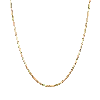 Aurate New York Medium Box Chain Necklace In Yellow
