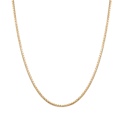 Aurate New York Medium Box Chain Necklace In Yellow