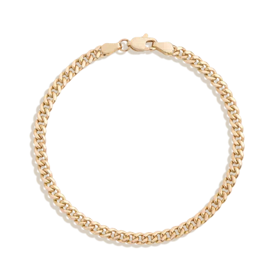 Aurate New York Medium Cuban Chain Bracelet