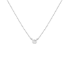 Aurate New York Medium Lab Grown Diamond Bezel Necklace In White