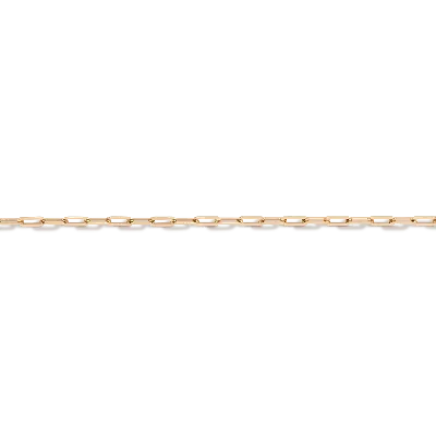 Aurate New York Medium Paperclip Chain Anklet In White
