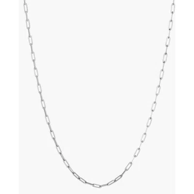 Aurate New York Medium Paperclip Chain Necklace In Metallic