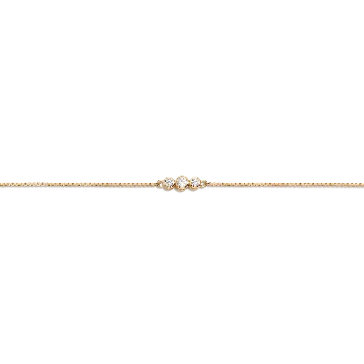 Aurate New York Mini Graduated Lab Grown Diamond Bezel Bracelet In Yellow