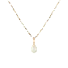 Aurate New York Mini Pearl Drop Necklace In Yellow
