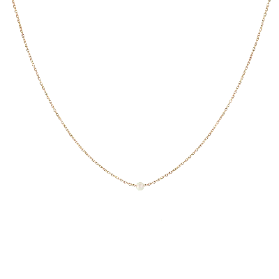 Aurate New York Mini Threaded Pearl Necklace In White